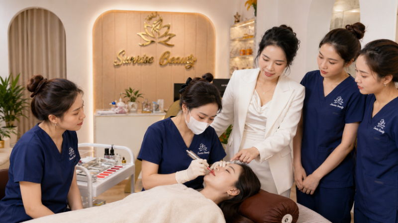 Phun Mí Mở Tròng tại Sunrise Beauty